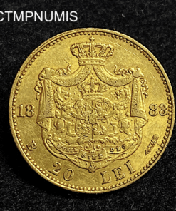 ,MONNAIE,ROUMANIE,20,LEI,OR,1883,