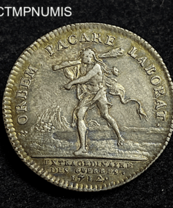 ,JETON,ARGENT,LOUIS,XIV,EXTRAORDINAIRE,GUERRES,1712,