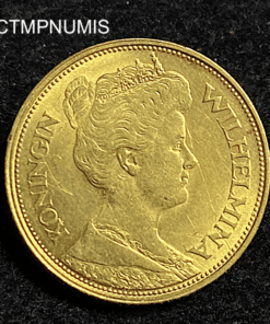 ,MONNAIE,PAYS,BAS,5,GULDEN,OR,1912,