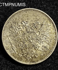 ,MONNAIE,FINLANDE,25,PENNIA,ARGENT,1917,