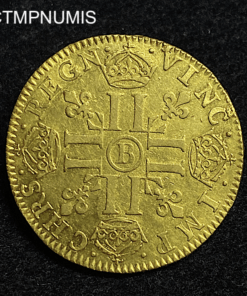 ,MONNAIE,LOUIS,XIV,LOUIS,OR,MECHE,LONGUE,1646,B,ROUEN,