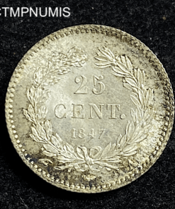 ,MONNAIE,25,CENTIMES,LOUIS,PHILIPPE,1847,