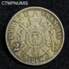 ,MONNAIE,2,FRANCS,ARGENT,NAPOLEON,1869,SUP,