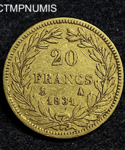 ,MONNAIE,20,FRANCS,OR,LOUIS,PHILIPPE,1831,