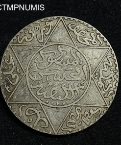 ,MONNAIE,MAROC,5,DIRHAMS,ARGENT,1313,PARIS,
