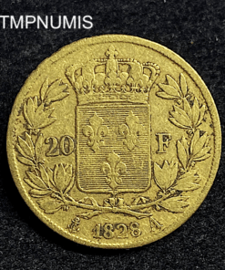 ,MONNAIE,20,FRANCS,OR,CHARLES,X,1828,