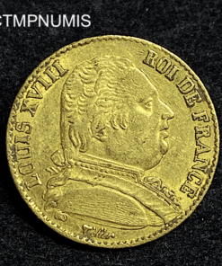 ,MONNAIE,20,FRANCS,OR,LOUIS,XVIII,1814,