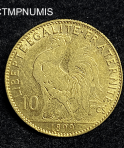 ,MONNAIE,10,FRANCS,OR,COQ,1899,