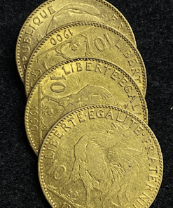 ,MONNAIE,10,FRANCS,OR,COQ,1900,