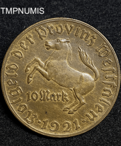 ,MONNAIE,ALLEMAGNE,NOTGELD,10,MARK,WESTPHALIE,1921,