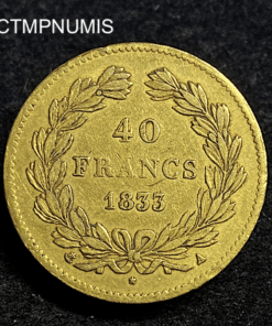 ,MONNAIE,40,FRANCS,OR,LOUIS,PHILIPPE,1833,