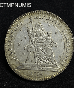 ,JETON,ARGENT,LOUIS,XV,ECOLE,PARIS,1752,1735,