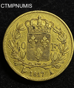 ,MONNAIE,40,FRANCS,OR,LOUIS,XVIII,1817,