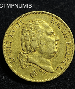 ,MONNAIE,40,FRANCS,OR,LOUIS,XVIII,1817,