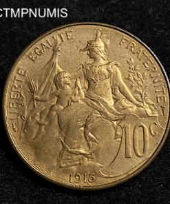 ,MONNAIE,10,CENTIMES,DANIEL,DUPUIS,1915,SUP,