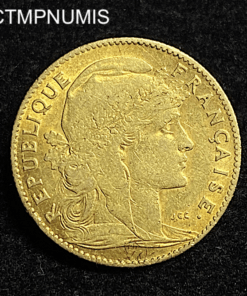 ,MONNAIE,10,FRANCS,OR,COQ,1906,