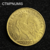 ,MONNAIE,10,FRANCS,OR,COQ,1907,