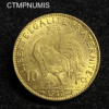 ,MONNAIE,10,FRANCS,OR,COQ,1910,
