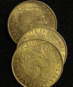 ,MONNAIE,10,FRANCS,OR,COQ,1909,