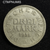 ,MONNAIE,ALLEMAGNE,3,MARK,1925,D,