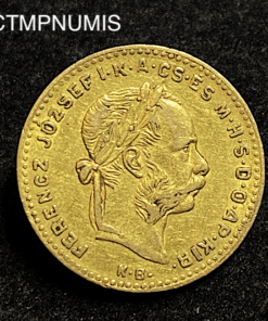 ,MONNAIE,HONGRIE,10,FRANCS,4,FORINT,1882,