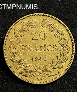 ,MONNAIE,20,FRANCS,OR,LOUIS,PHILIPPE,1846,