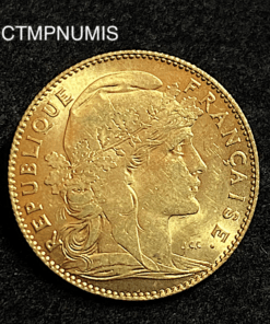 ,MONNAIE,10,FRANCS,OR,COQ,1900,