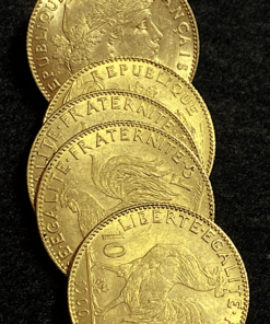 ,MONNAIE,10,FRANCS,OR,COQ,1900,