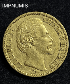 ,MONNAIE,BAVIERE,20,MARK,OR,1873,