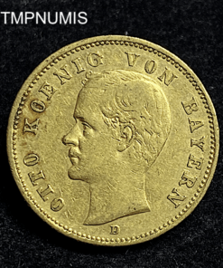 ,MONNAIE,BAVIERE,20,MARK,OR,OTTO,1895,