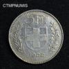 ,MONNAIE,SUISSE,5,FRANCS,ARGENT,1922,BERNE,