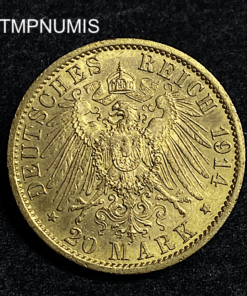 ,MONNAIE,PRUSSE,20,MARK,OR,GUILLAUME,1914,