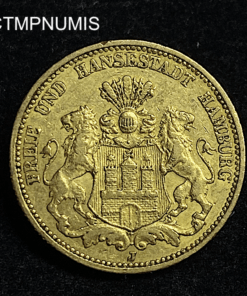 ,MONNAIE,HAMBOURG,20,MARK,OR,1876,