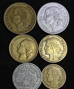,MONNAIE,FRANCAISE,LOT,DE,6,MONNAIES,RARE,
