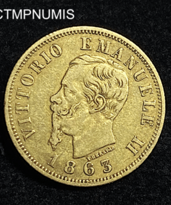 ,MONNAIE,ITALIE,10,LIRE,1863,T,TURIN,