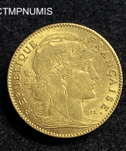 ,MONNAIE,10,FRANCS,OR,COQ,1911,