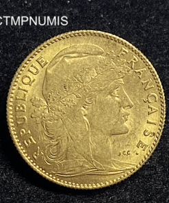 ,MONNAIE,10,FRANCS,OR,COQ,1914,