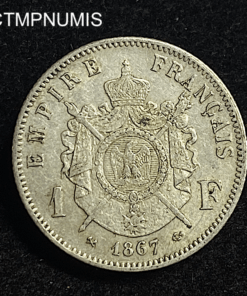 ,MONNAIE,1,FRANC,NAPOLEON,1867,K,BORDEAUX,