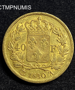 ,MONNAIE,40,FRANCS,OR,CHARLES,X,1830,