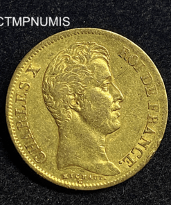 ,MONNAIE,40,FRANCS,OR,CHARLES,X,1830,