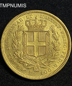 ,MONNAIE,ITALIE,100,LIRE,OR,CHARLES,ALBERT,1834,TURIN,