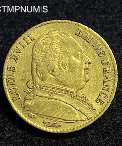 ,MONNAIE,20,FRANCS,OR,LOUIS,XVIII,1814,