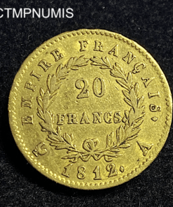 ,MONNAIE,20,FRANCS,OR,NAPOLEON,I°,1812,