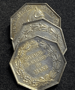 ,JETON,ARGENT,NOTAIRES,LE,MANS,MAIN,