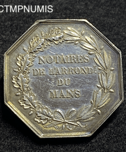 ,JETON,ARGENT,NOTAIRES,LE,MANS,ABEILLE,