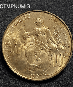 ,MONNAIE,10,CENTIMES,DUPUIS,1907,