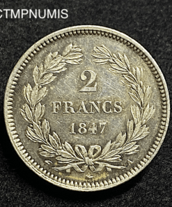 ,MONNAIE,2,FRANCS,LOUIS,PHILIPPE,1847,