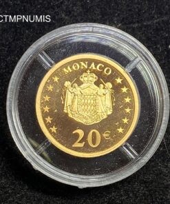 ,MONNAIE,MONACO,20,EURO,OR,2002,FDC,