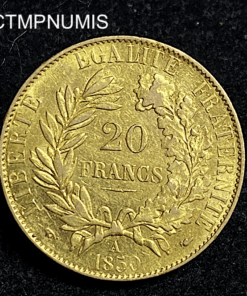 ,MONNAIE,20,FRANCS,OR,CERES,1850,