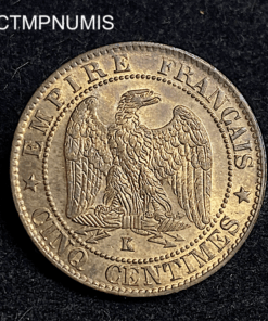 ,MONNAIE,5,CENTIMES,NAPOLEON,1864,K,BORDEAUX,